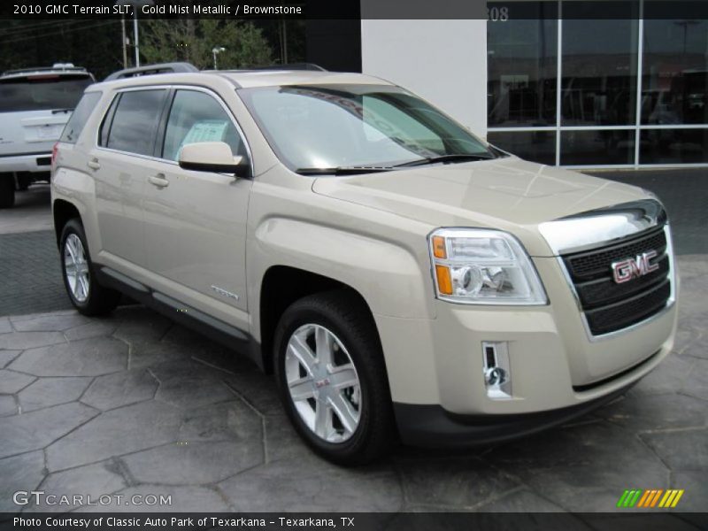 Gold Mist Metallic / Brownstone 2010 GMC Terrain SLT