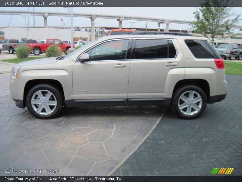 Gold Mist Metallic / Brownstone 2010 GMC Terrain SLT
