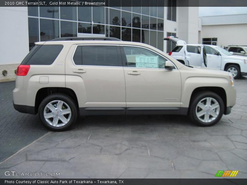 Gold Mist Metallic / Brownstone 2010 GMC Terrain SLT