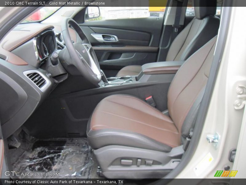 Gold Mist Metallic / Brownstone 2010 GMC Terrain SLT