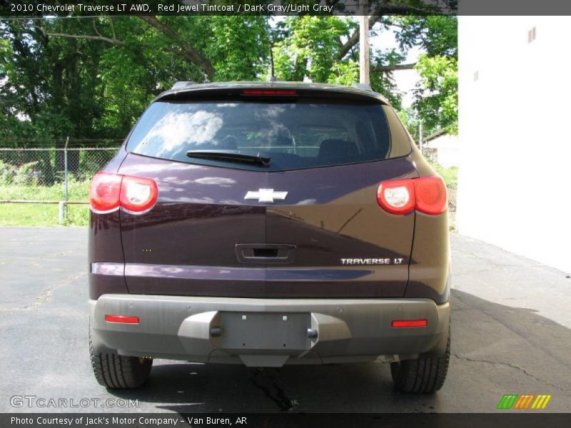 Red Jewel Tintcoat / Dark Gray/Light Gray 2010 Chevrolet Traverse LT AWD