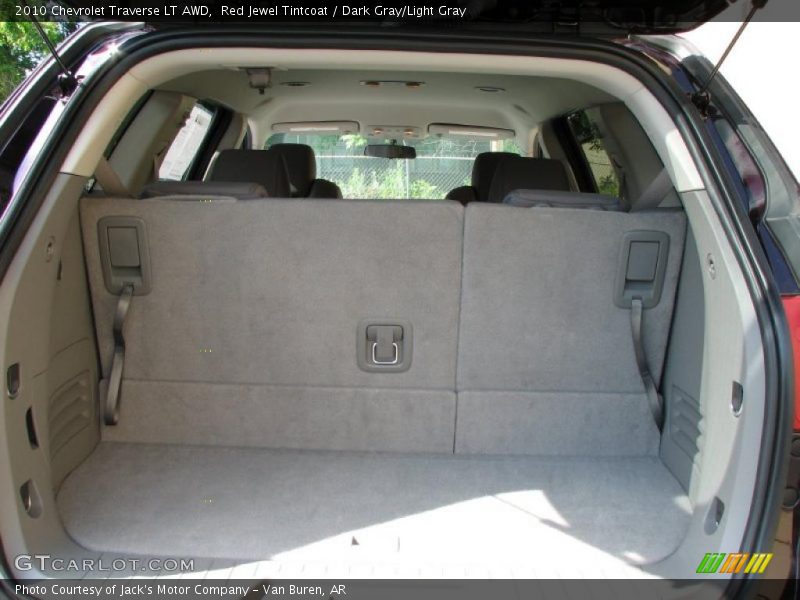 Red Jewel Tintcoat / Dark Gray/Light Gray 2010 Chevrolet Traverse LT AWD