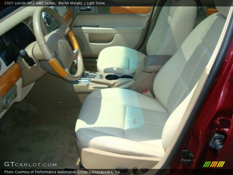Merlot Metallic / Light Stone 2007 Lincoln MKZ AWD Sedan