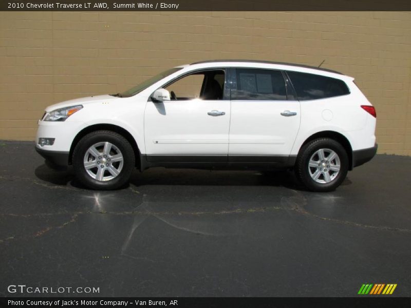 Summit White / Ebony 2010 Chevrolet Traverse LT AWD
