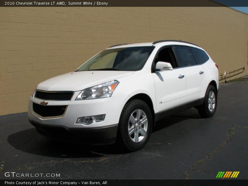 Summit White / Ebony 2010 Chevrolet Traverse LT AWD