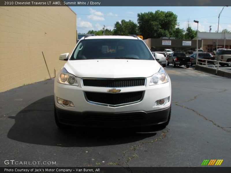 Summit White / Ebony 2010 Chevrolet Traverse LT AWD