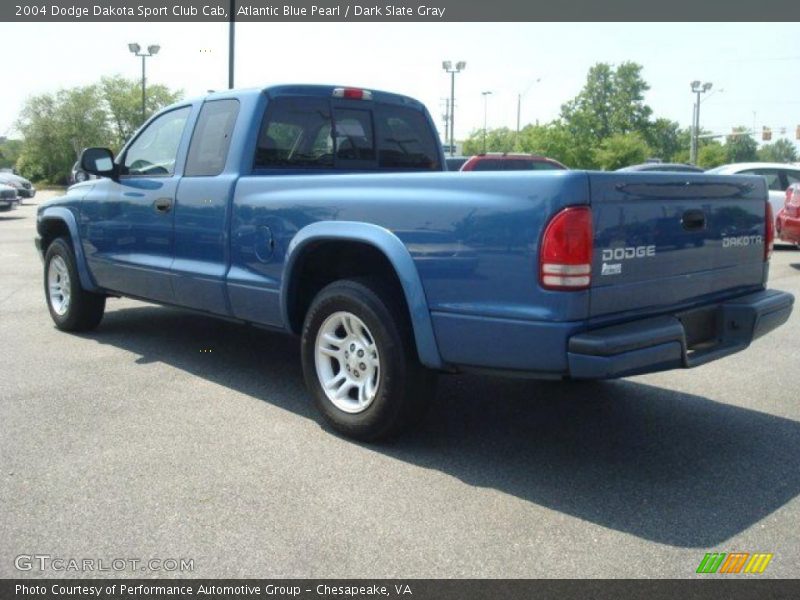 Atlantic Blue Pearl / Dark Slate Gray 2004 Dodge Dakota Sport Club Cab