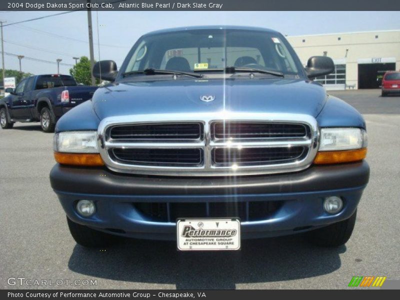 Atlantic Blue Pearl / Dark Slate Gray 2004 Dodge Dakota Sport Club Cab