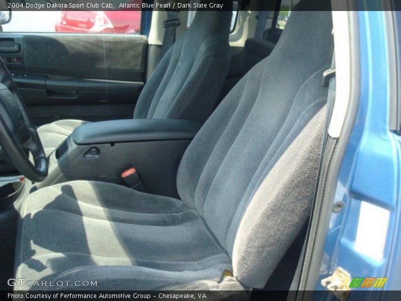 Atlantic Blue Pearl / Dark Slate Gray 2004 Dodge Dakota Sport Club Cab