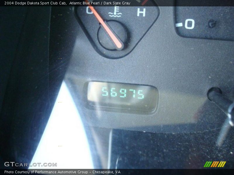 Atlantic Blue Pearl / Dark Slate Gray 2004 Dodge Dakota Sport Club Cab