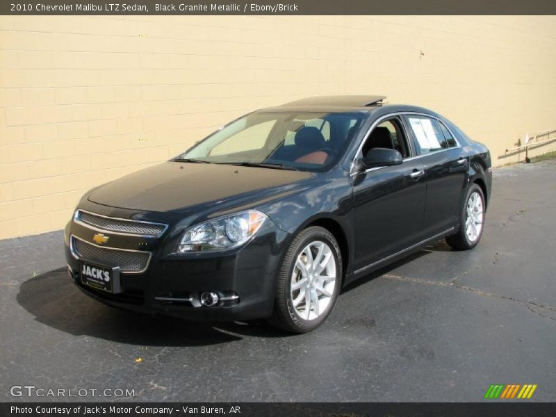 Black Granite Metallic / Ebony/Brick 2010 Chevrolet Malibu LTZ Sedan
