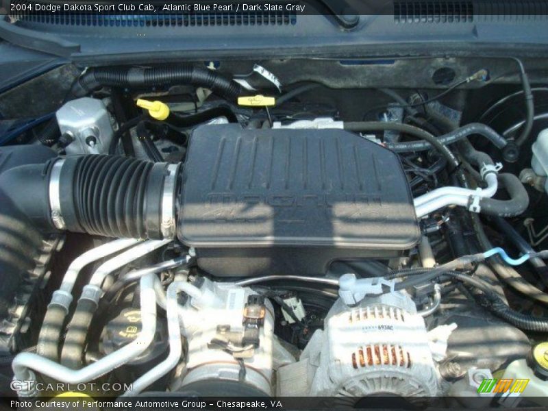 Atlantic Blue Pearl / Dark Slate Gray 2004 Dodge Dakota Sport Club Cab