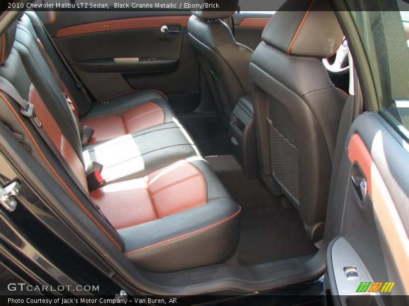 Black Granite Metallic / Ebony/Brick 2010 Chevrolet Malibu LTZ Sedan