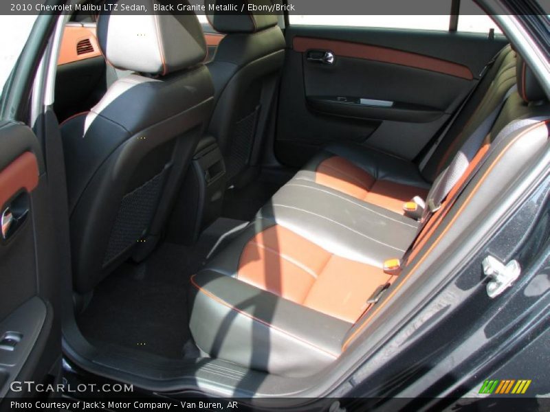 Black Granite Metallic / Ebony/Brick 2010 Chevrolet Malibu LTZ Sedan