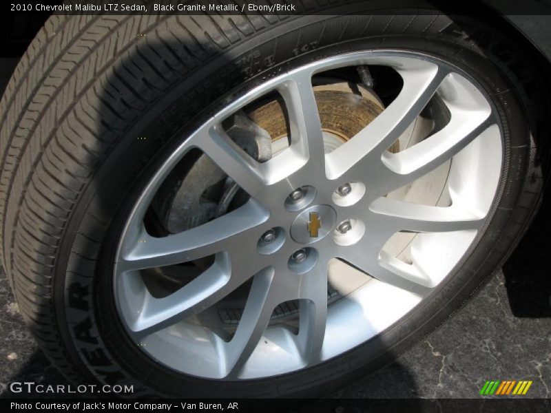 Black Granite Metallic / Ebony/Brick 2010 Chevrolet Malibu LTZ Sedan