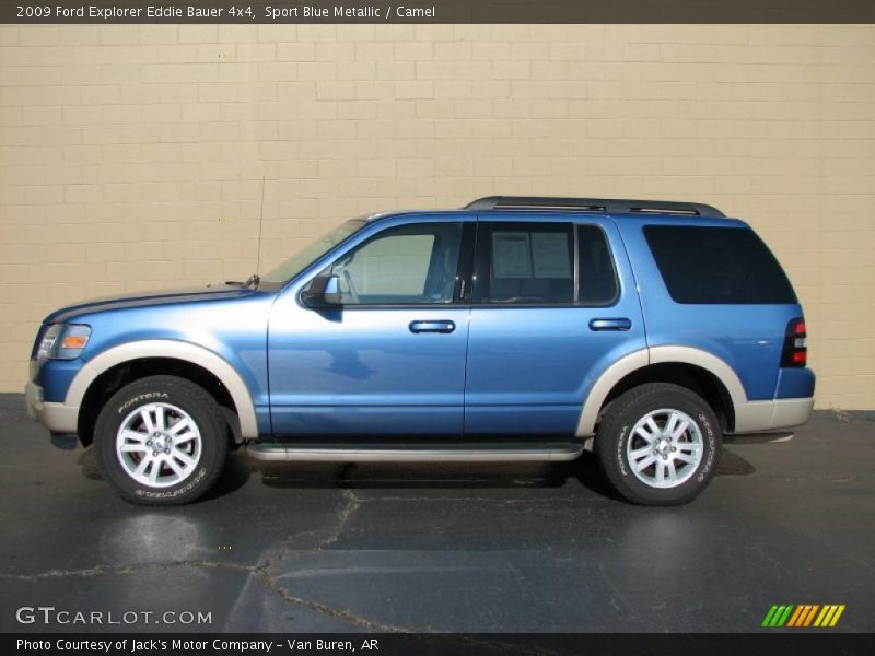 Sport Blue Metallic / Camel 2009 Ford Explorer Eddie Bauer 4x4