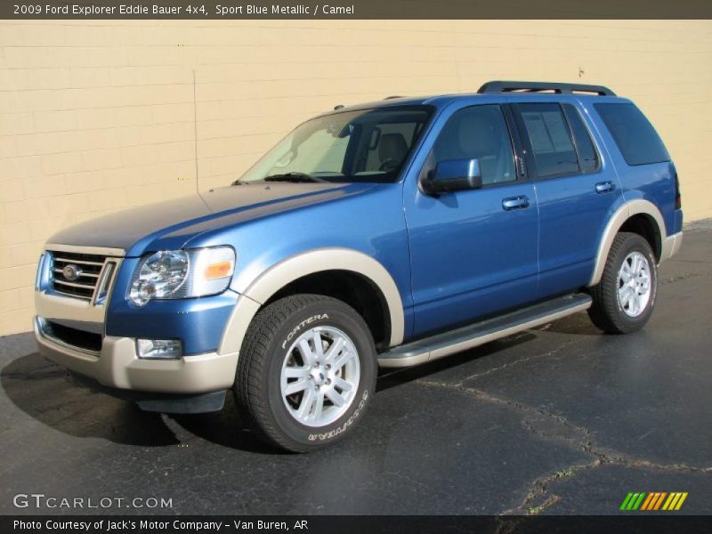 Sport Blue Metallic / Camel 2009 Ford Explorer Eddie Bauer 4x4