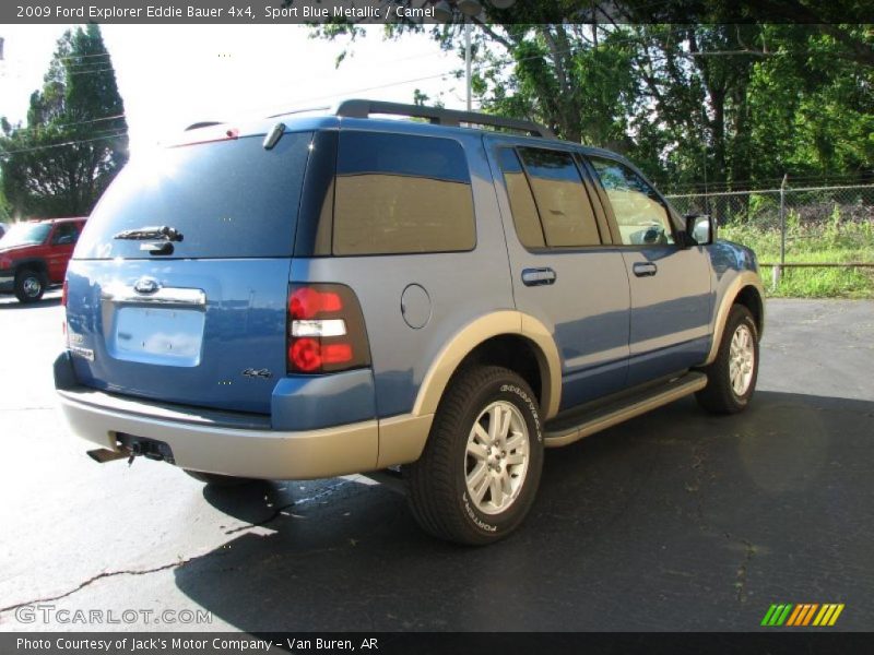 Sport Blue Metallic / Camel 2009 Ford Explorer Eddie Bauer 4x4