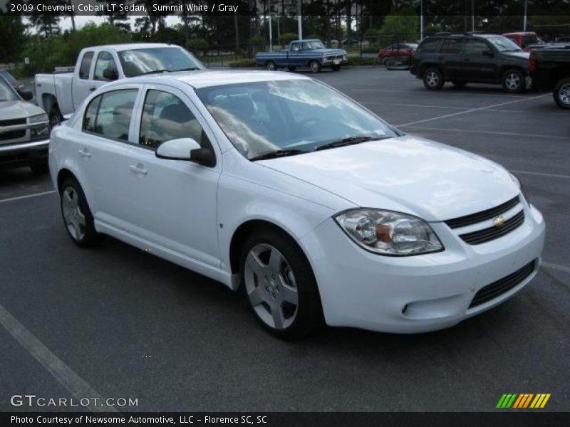 Summit White / Gray 2009 Chevrolet Cobalt LT Sedan