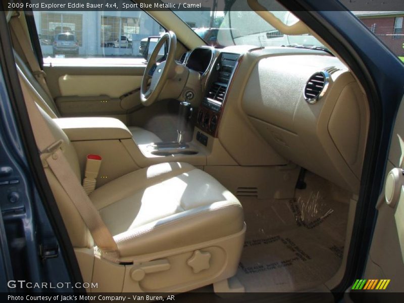 Sport Blue Metallic / Camel 2009 Ford Explorer Eddie Bauer 4x4