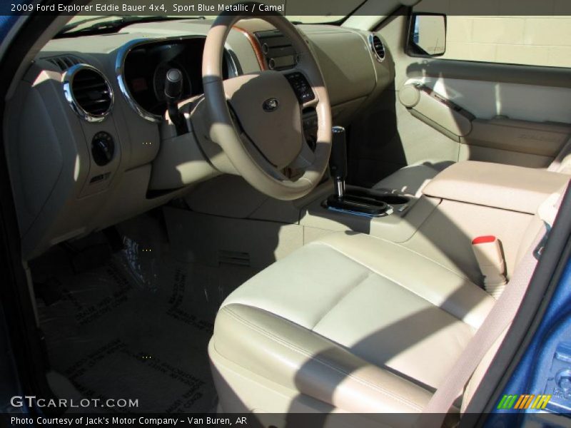 Sport Blue Metallic / Camel 2009 Ford Explorer Eddie Bauer 4x4