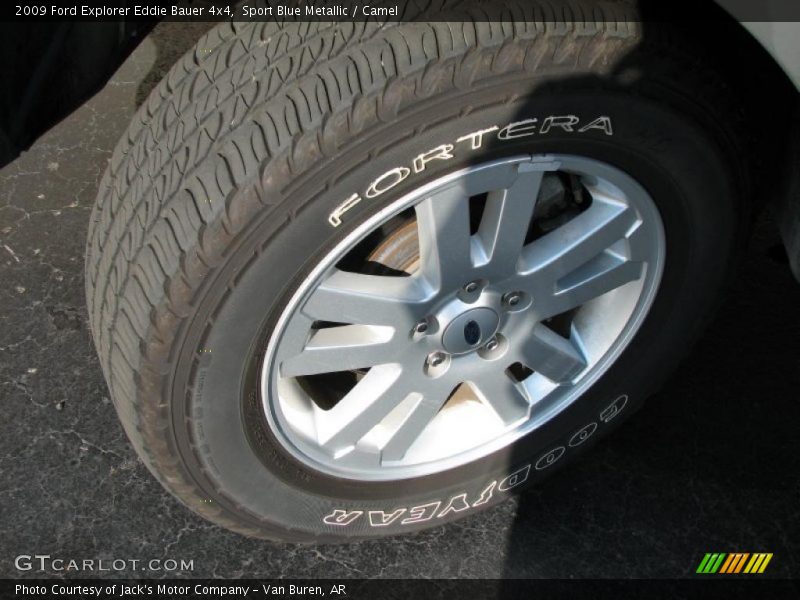 Sport Blue Metallic / Camel 2009 Ford Explorer Eddie Bauer 4x4