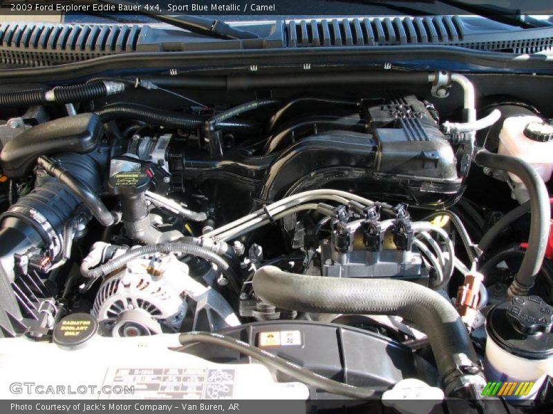 Sport Blue Metallic / Camel 2009 Ford Explorer Eddie Bauer 4x4