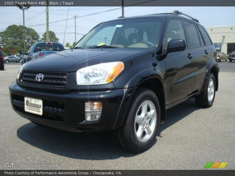 Black / Taupe 2003 Toyota RAV4 4WD