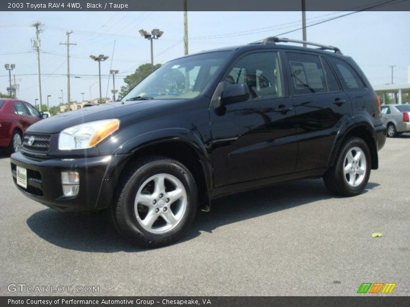 Black / Taupe 2003 Toyota RAV4 4WD