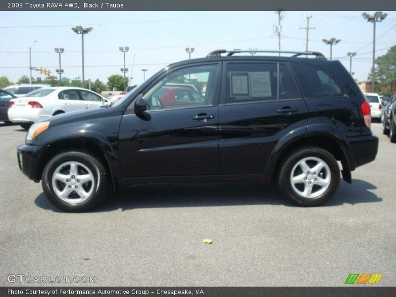 Black / Taupe 2003 Toyota RAV4 4WD