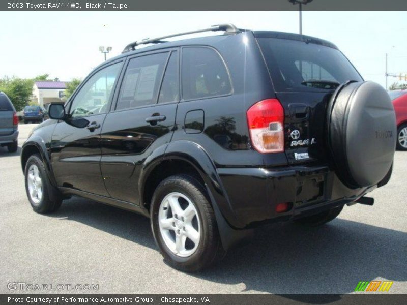 Black / Taupe 2003 Toyota RAV4 4WD