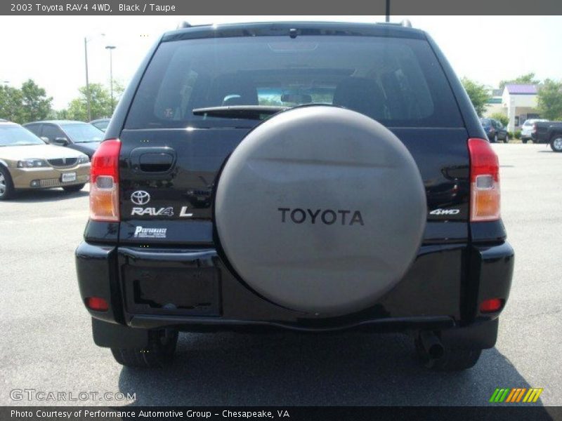 Black / Taupe 2003 Toyota RAV4 4WD