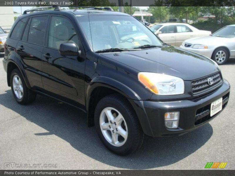 Black / Taupe 2003 Toyota RAV4 4WD