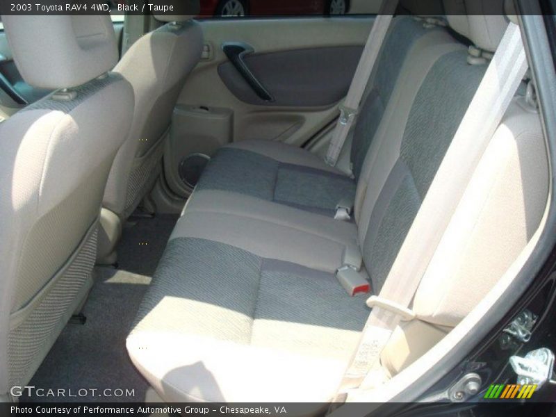 Black / Taupe 2003 Toyota RAV4 4WD