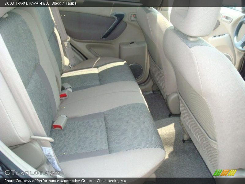 Black / Taupe 2003 Toyota RAV4 4WD