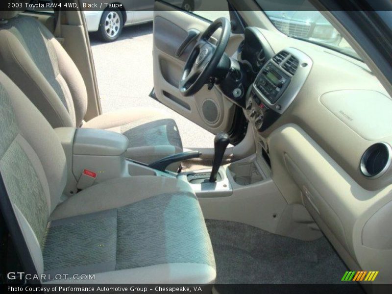Black / Taupe 2003 Toyota RAV4 4WD