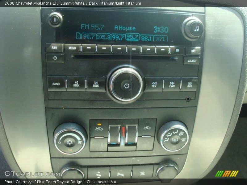 Summit White / Dark Titanium/Light Titanium 2008 Chevrolet Avalanche LT