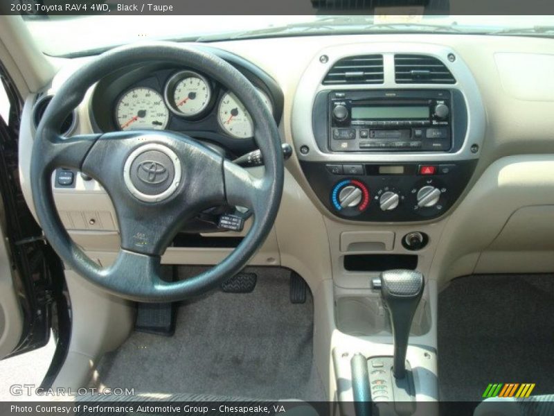 Black / Taupe 2003 Toyota RAV4 4WD