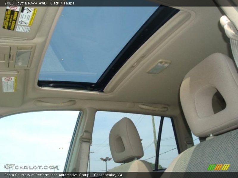 Black / Taupe 2003 Toyota RAV4 4WD