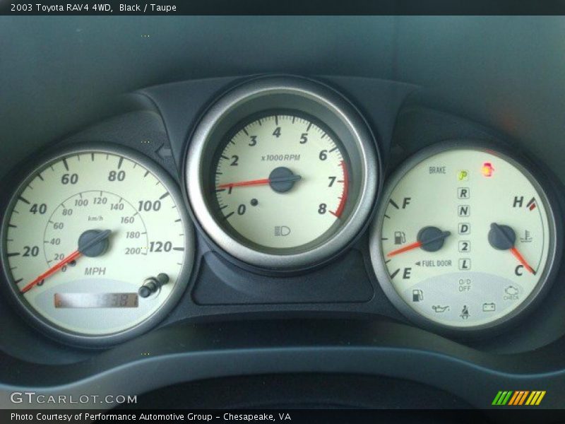 Black / Taupe 2003 Toyota RAV4 4WD