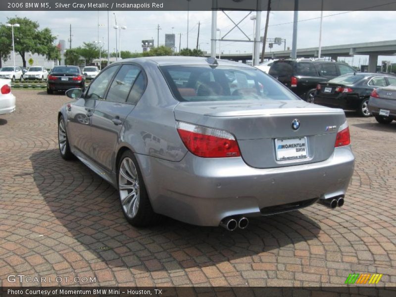 Silver Gray Metallic / Indianapolis Red 2006 BMW M5