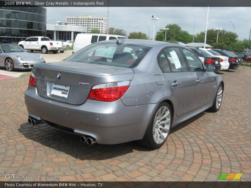 Silver Gray Metallic / Indianapolis Red 2006 BMW M5