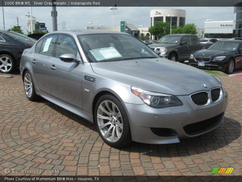 Silver Gray Metallic / Indianapolis Red 2006 BMW M5