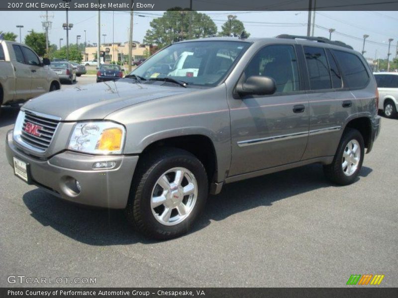 Sand Beige Metallic / Ebony 2007 GMC Envoy SLE