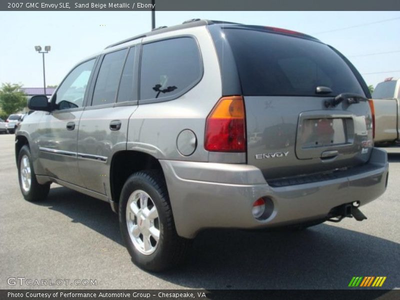 Sand Beige Metallic / Ebony 2007 GMC Envoy SLE