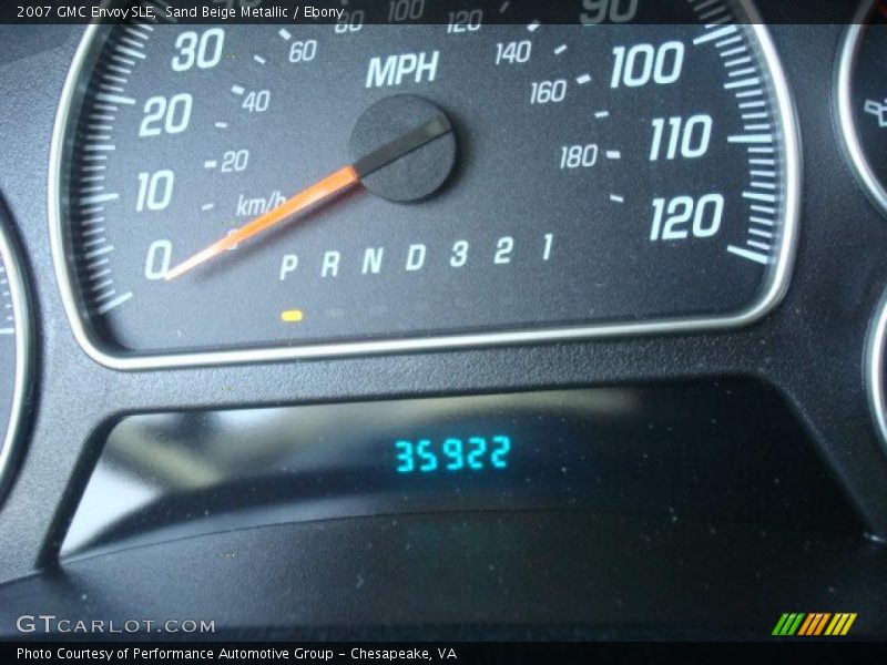 Sand Beige Metallic / Ebony 2007 GMC Envoy SLE