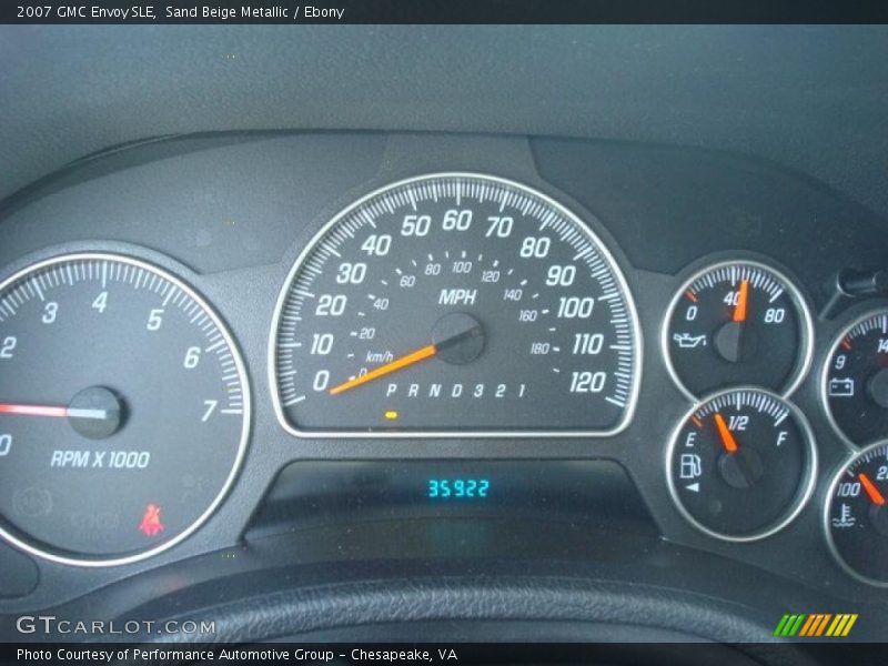 Sand Beige Metallic / Ebony 2007 GMC Envoy SLE