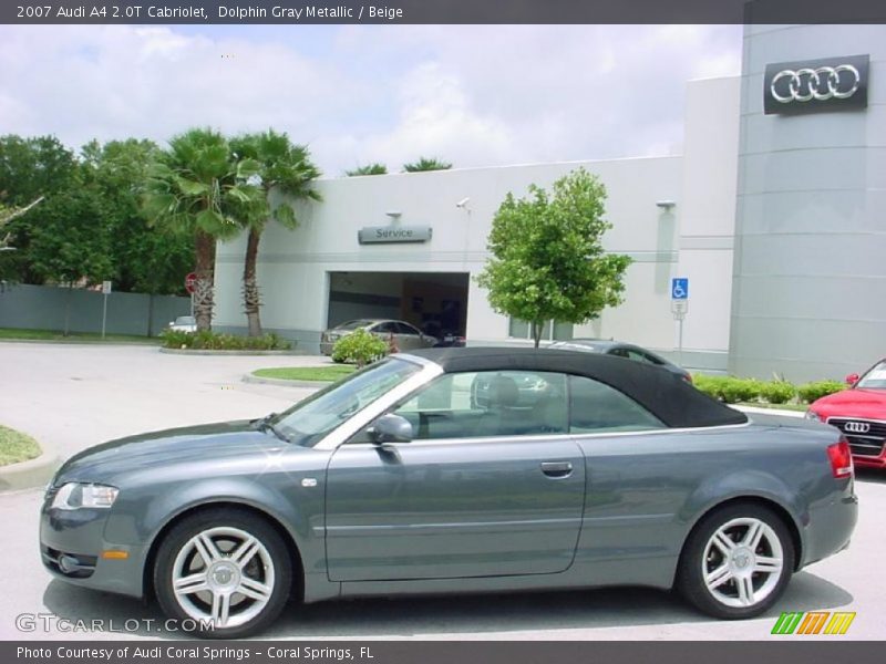 Dolphin Gray Metallic / Beige 2007 Audi A4 2.0T Cabriolet