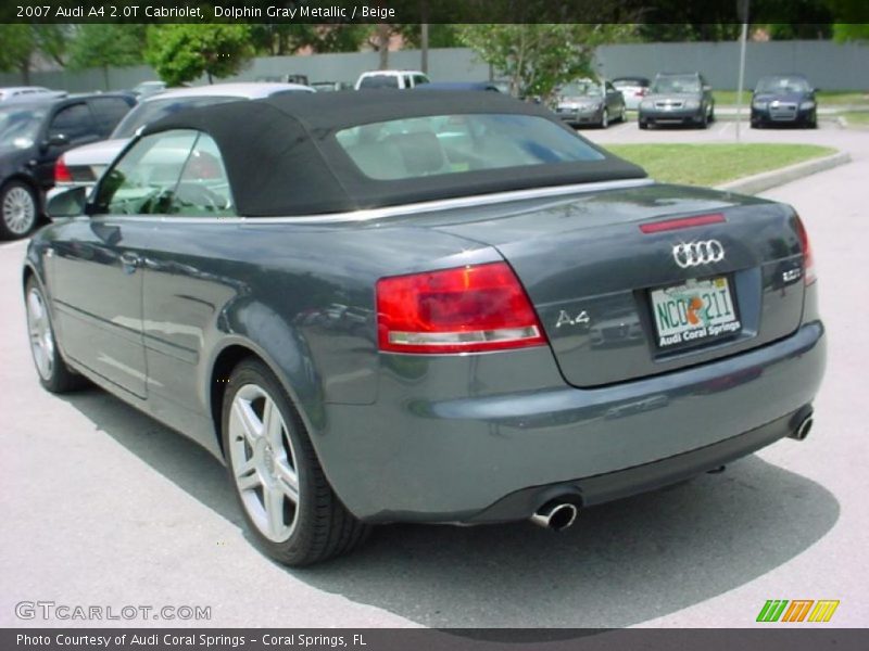Dolphin Gray Metallic / Beige 2007 Audi A4 2.0T Cabriolet