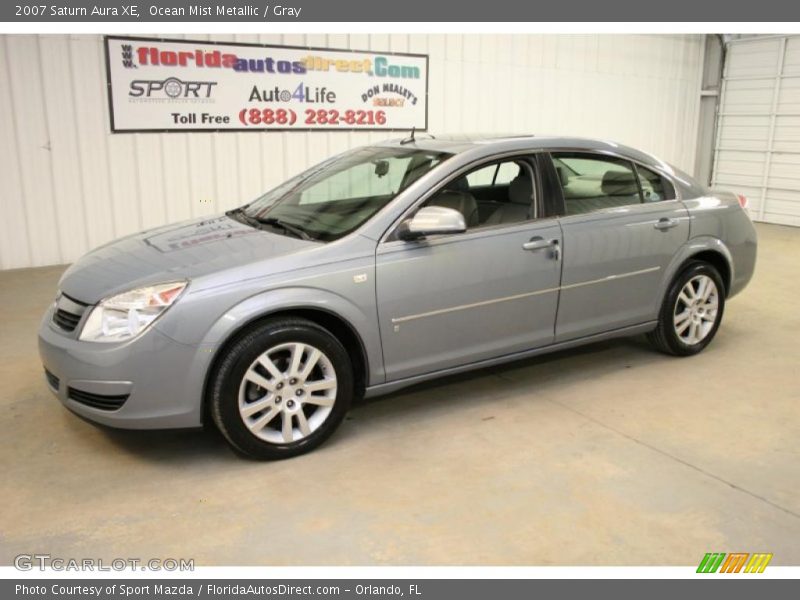 Ocean Mist Metallic / Gray 2007 Saturn Aura XE
